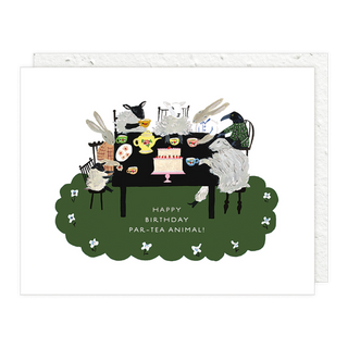 Par-Tea Animal Greeting Card