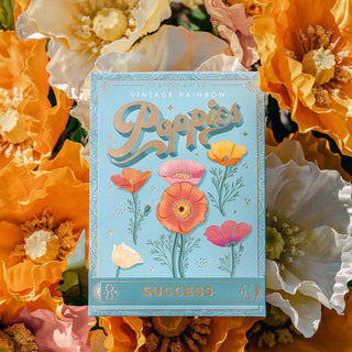 Vintage Rainbow Poppies Seed Packet (Success)