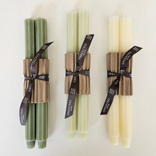 Beeswax Fluted Church Tapers