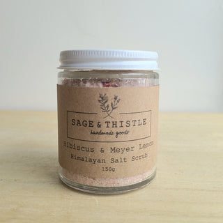 Hibiscus & Meyer Lemon Salt Scrub