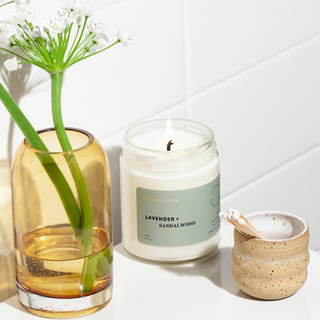 Lavender + Sandalwood Soy Candle