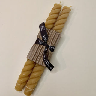 Beeswax Rope Taper Candle