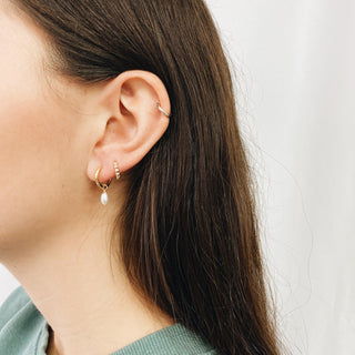 Dolko Pearl Hoop Earring