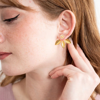 Gold Flake Ear Jackets