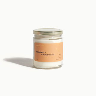 Bergamot + Juniper Water Soy Candle