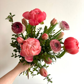 Mother's Day Peony, Ranunculus & Tulip Bouquet (Pre Order May 7-10)
