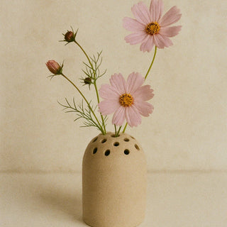 Ceramic Flower Frog Vase