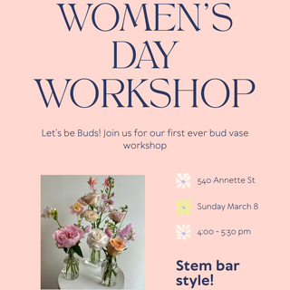 Women's Day Workshop (Sunday March 8)