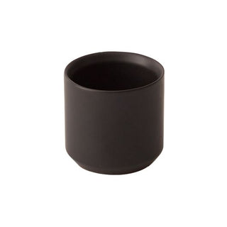 matte black plant pot