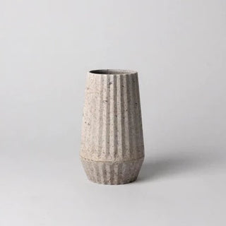 Rice Husk Geometric Vase